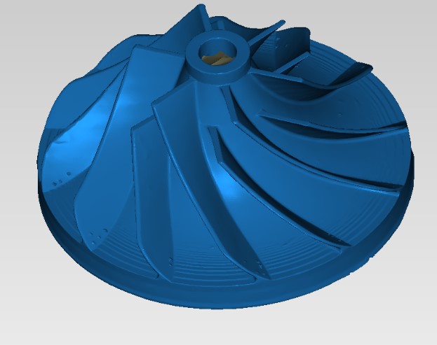 蓝光三维扫描仪用于涡轮3D打印件三维尺寸检测.jpg 蓝光三维扫描仪用于涡轮3D打印件三维尺寸检测.jpg