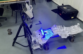  高精度蓝光三维扫描技术用于汽车横梁压铸件全尺寸3D检测