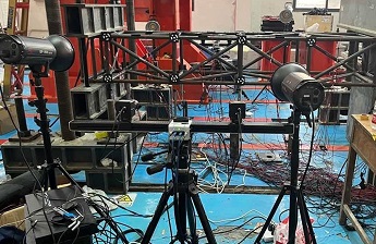 多相机数字图像相关DIC用于桁架静载扭转全场变形测量